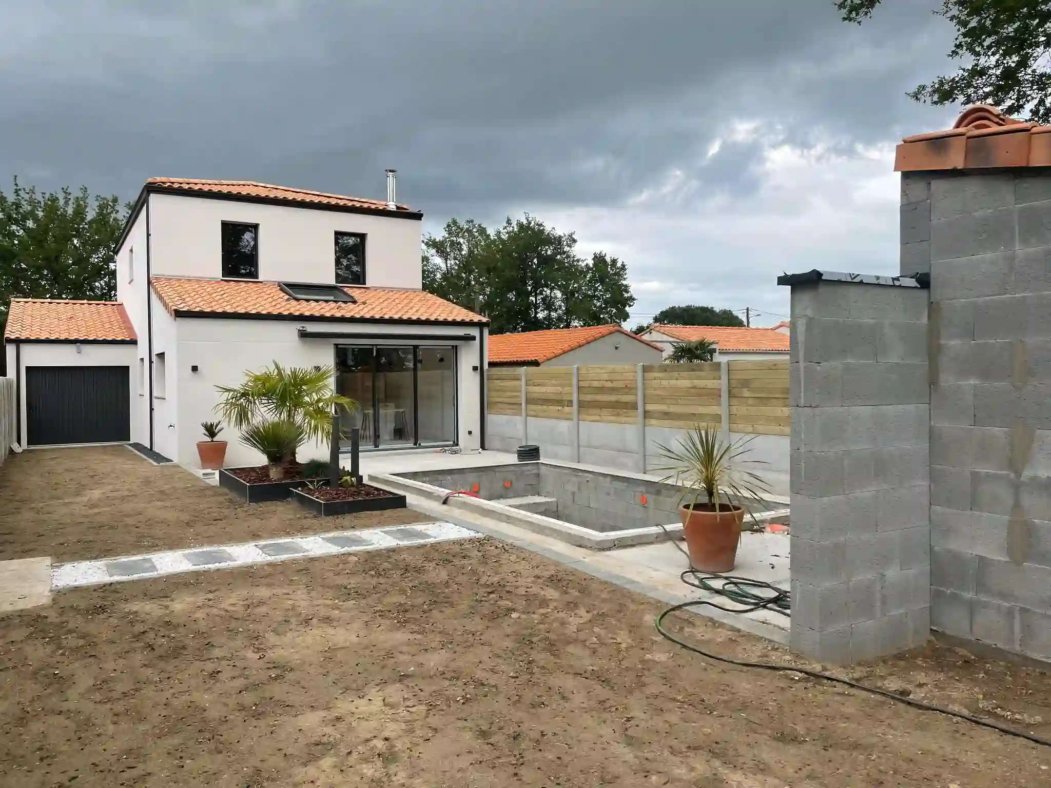 Construction d'une maison neuve à Pont Saint Martin en Loire Atlantique par le cabinet de maîtrise d'œuvre Bonne Pioche
